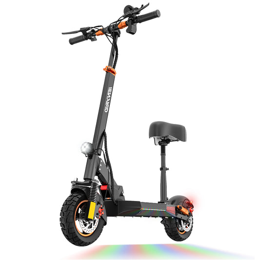 iENYRID S+ 800W Electric Scooter for Adults with Removable Seat, 10" Off-road Pneumatic Tires, 3 Speeds 30 MPH Max, 25 Miles Range Folding Electric Scooter 350lbs Weight Limit Black