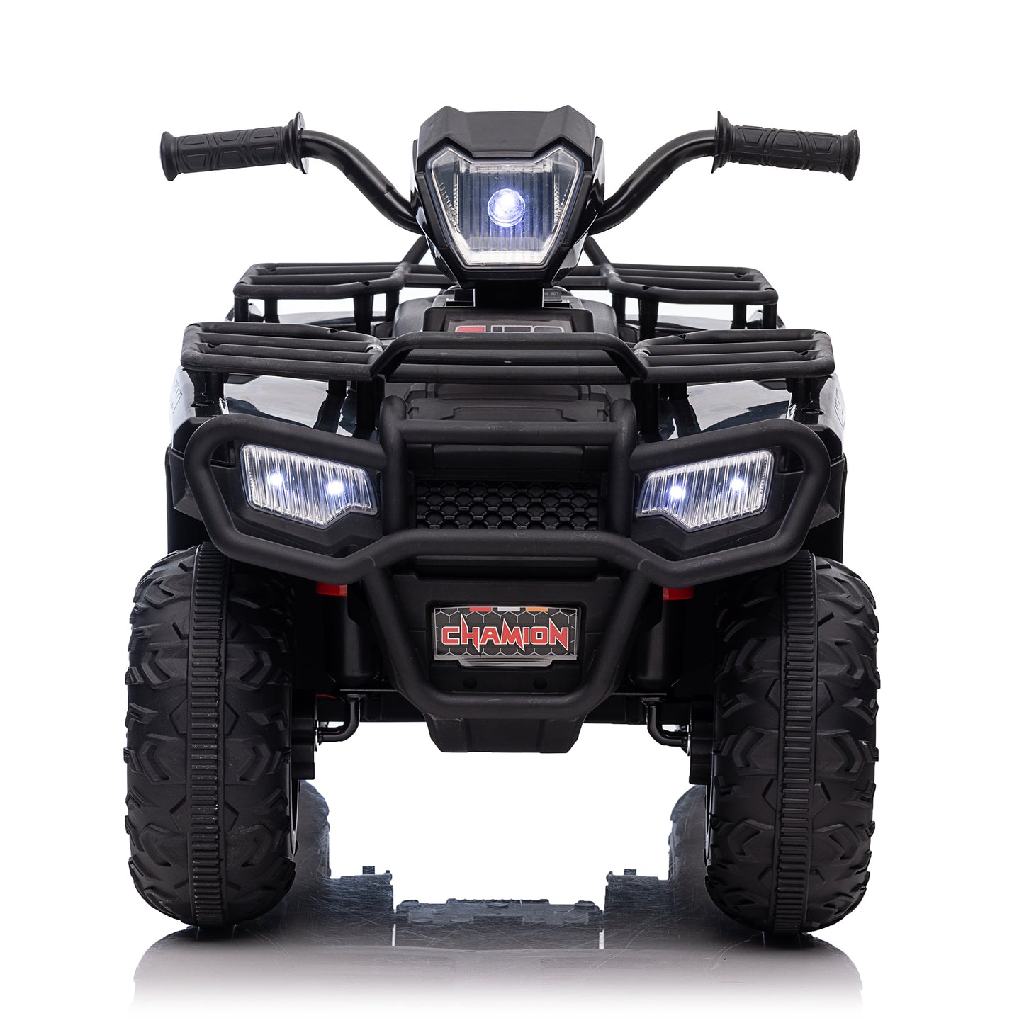 12V Kids 4-Wheeler ATV Quad Ride On Toy Car w/ USB/MP3 Music LED Lights for Girls Boys Black